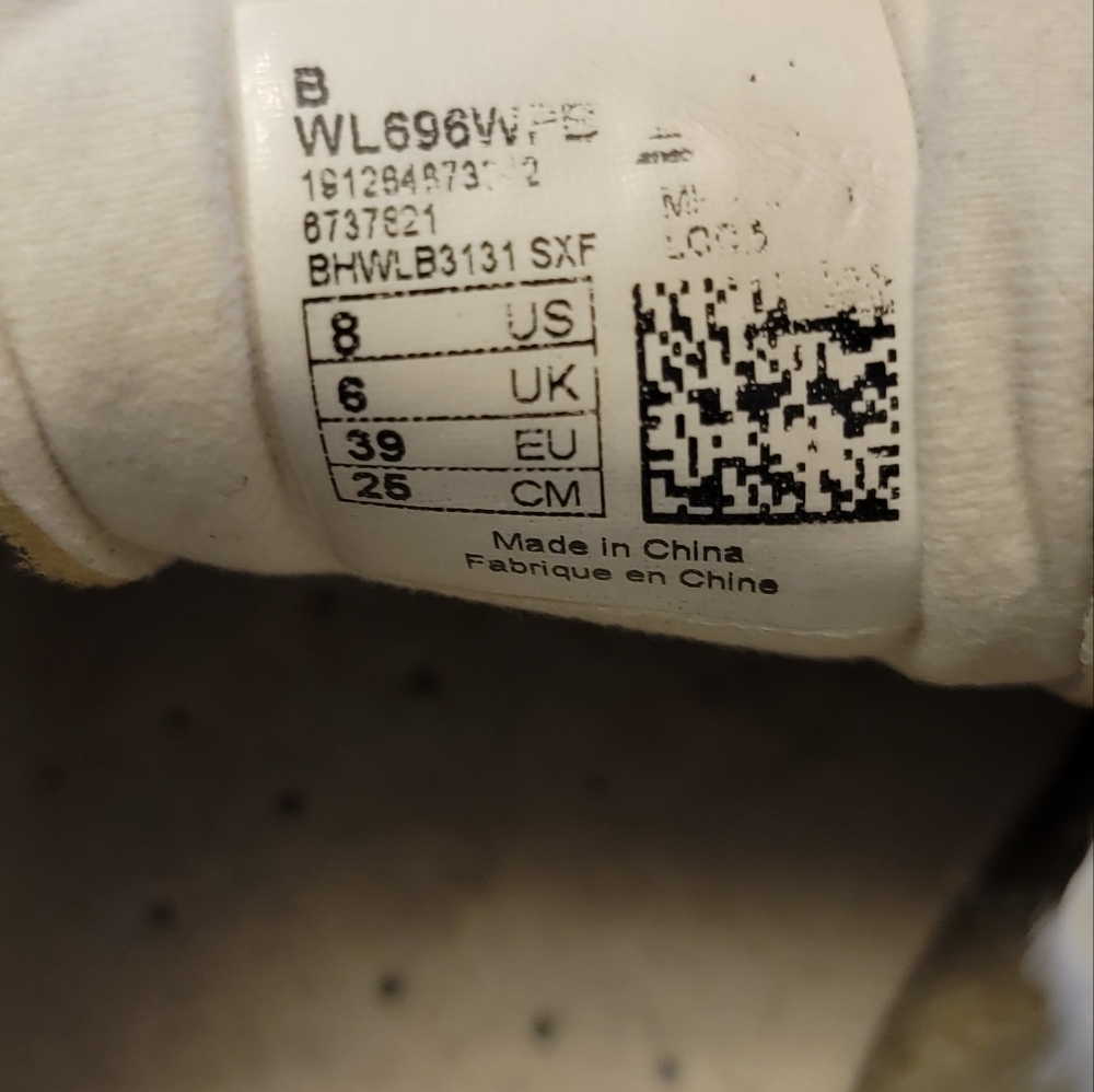 New Balance Cream/Off-White Athletic Sneakers - Picture 6 of 6